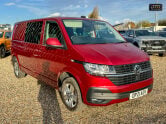 Volkswagen Transporter Crew Cab LWB L2H1 Highline T32 Air Con Alloys Camera Cruise Nav EURO 6 5