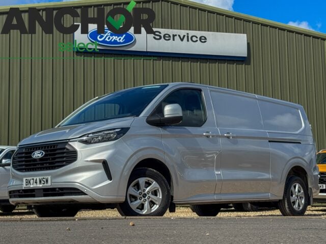 Silver 2024 Ford Transit Custom Van Front-wheel drive Manual