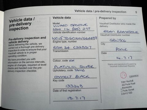 Vauxhall Vivaro 1.6 CDTi 2900 BiTurbo Sportive L2 H1 Euro 6 (s/s) 5dr 49