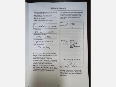Jaguar XK 4.2 V8 Auto Euro 4 2dr 42