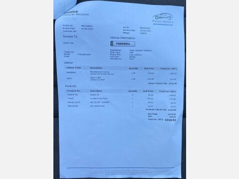 Ford Transit Connect 1.5 240 EcoBlue Limited Panel Van 5dr Diesel Auto L2 Euro 6 (s/s) (120 ps) 55