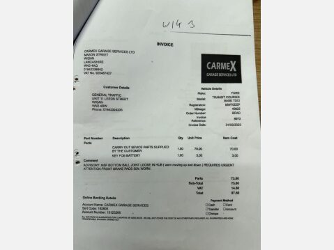 Ford Transit Courier 1.5 TDCi Panel Van 5dr Diesel Manual L1 Euro 6 (s/s) (SLD) (75 ps) 50