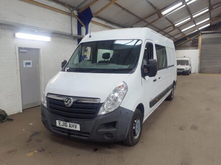 Vauxhall Movano 2.3 CDTi 3500 Crew Van Tecshift FWD L3 H2 Euro 5 6dr (7 Seat)