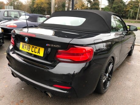 BMW 2 Series M240I automatic convertible 48,000 miles, Black Sapphire, Sports exhaust 9