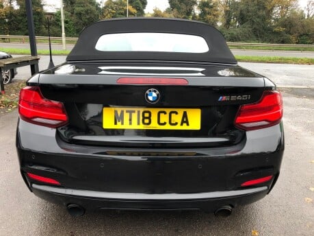 BMW 2 Series M240I automatic convertible 48,000 miles, Black Sapphire, Sports exhaust 10