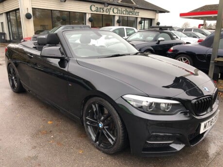 BMW 2 Series M240I automatic convertible 48,000 miles, Black Sapphire, Sports exhaust 19