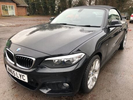 BMW 2 Series 218D M SPORT convertible just 49,000m, Nav, bluetooth, sport seats £165 tax 9