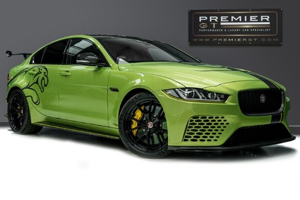 Jaguar XE PROJECT8 . 1 OF 300. SVO BESPOKE GREEN. TRACK PACK. HUD. VAT QUALIFYING