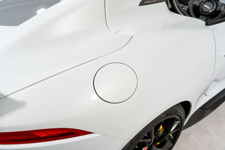 Jaguar F-Type PROJECT 7. 1 OF 250. GLACIER WHITE. CARBON CERAMICS. EXTENSIVE EXT CARBON. 38