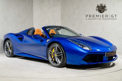 Ferrari 488 SPIDER. ATELIER CAR. GLOSSY BLUE CARBON INT. BLU ELETTRICO. FRONT PPF.