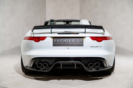 Jaguar F-Type PROJECT 7. 1 OF 250. GLACIER WHITE. CARBON CERAMICS. EXTENSIVE EXT CARBON. 6