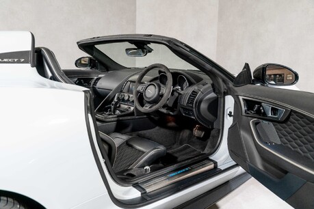 Jaguar F-Type PROJECT 7. 1 OF 250. GLACIER WHITE. CARBON CERAMICS. EXTENSIVE EXT CARBON. 14