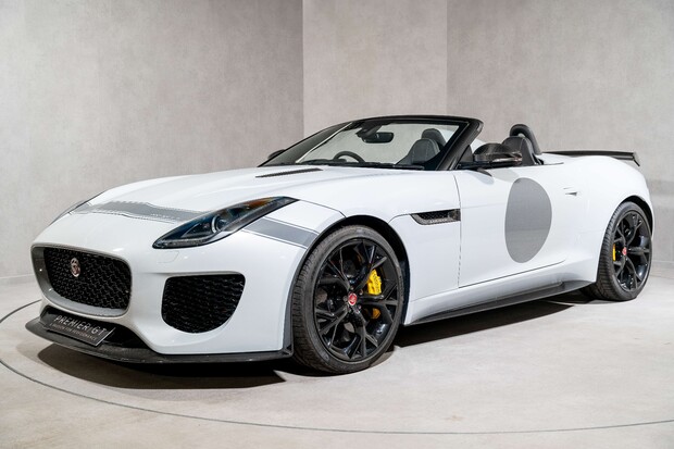 Jaguar F-Type PROJECT 7. 1 OF 250. GLACIER WHITE. CARBON CERAMICS. EXTENSIVE EXT CARBON. 1