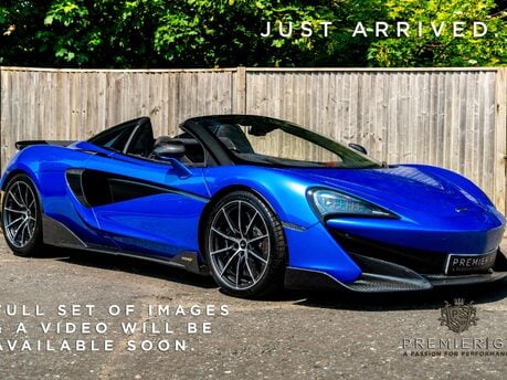 McLaren 600LT SPIDER. FULL MSH. WARRANTY. CARBON FIBRE EXT PACK. CERAMIC BRAKES. LIFT