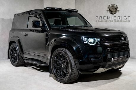 Land Rover Defender 90 V8. URBAN WIDETRACK KIT. MILLTEK EXHAUST. FIXED SIDE STEPS. PANO ROOF. 1