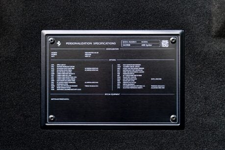 Ferrari 488 SPIDER. CARBON INTERIOR. PASSENGER DISPLAY. LIFT. CARPLAY. FRONT END PPF. 16