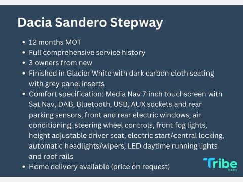 Dacia Sandero Stepway COMFORT TCE 4