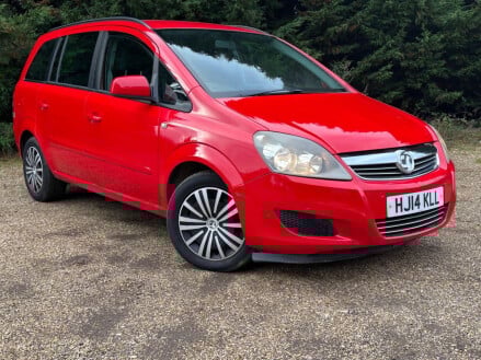 Vauxhall Zafira 1.8 16V Exclusiv MPV 5dr Petrol Manual Euro 5 (SNav) (140 ps) ULEZ Complian