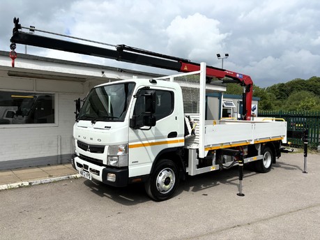 Mitsubishi Canter 7C15 Crane Lorry with Compressor - HMF910 Rear Mounted