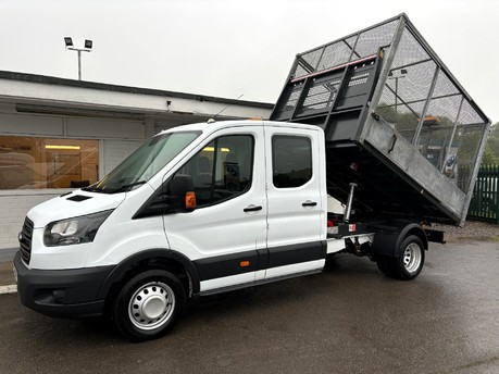 Ford Transit 350 L3 Drw 130 ps Crew Cab Cage Tipper - No VAT