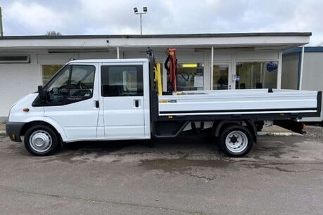 Ford Transit 350 Drw Crew Cab Dropside Truck with Palfinger PC1500 7