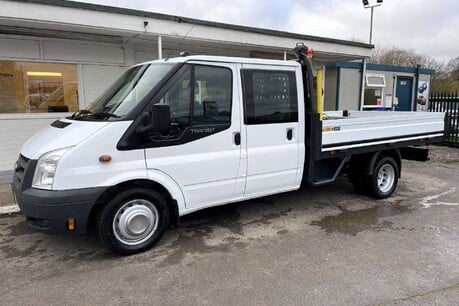 Ford Transit 350 Drw Crew Cab Dropside Truck with Palfinger PC1500 1