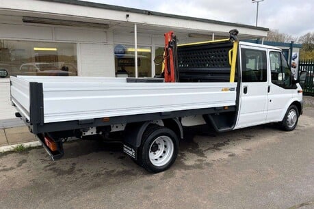 Ford Transit 350 Drw Crew Cab Dropside Truck with Palfinger PC1500 3