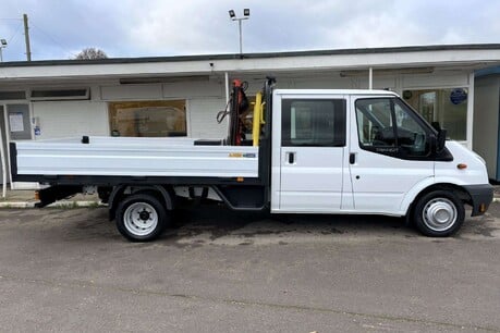 Ford Transit 350 Drw Crew Cab Dropside Truck with Palfinger PC1500 11