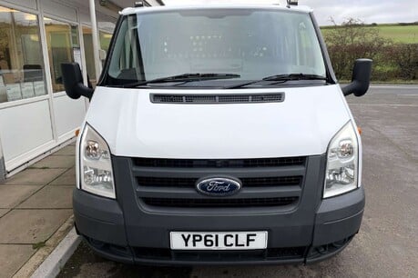 Ford Transit 350 Drw Crew Cab Dropside Truck with Palfinger PC1500 12