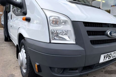 Ford Transit 350 Drw Crew Cab Dropside Truck with Palfinger PC1500 24