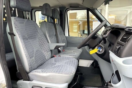 Ford Transit 350 Drw Crew Cab Dropside Truck with Palfinger PC1500 29