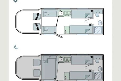 Bailey Advance 76-2T 4 Berth End Bathroom Motorhome 3