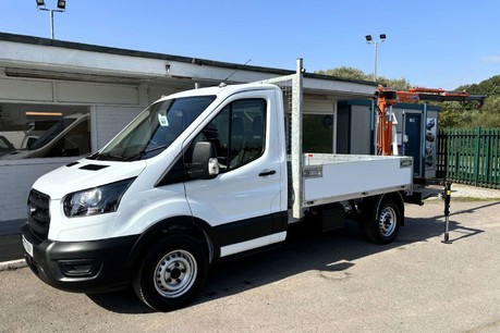 Ford Transit 350 L2 Srw 130 ps Dropside with PH180 Rear Mounted Crane 1