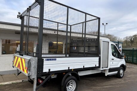 Ford Transit 350 Drw L3 130 ps Toolbox Cage Tipper with Tip Through Tail Lift 3