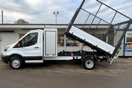 Ford Transit 350 Drw L3 130 ps Toolbox Cage Tipper with Tip Through Tail Lift 8