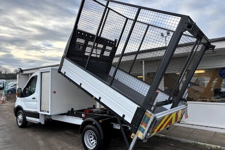 Ford Transit 350 Drw L3 130 ps Toolbox Cage Tipper with Tip Through Tail Lift 6