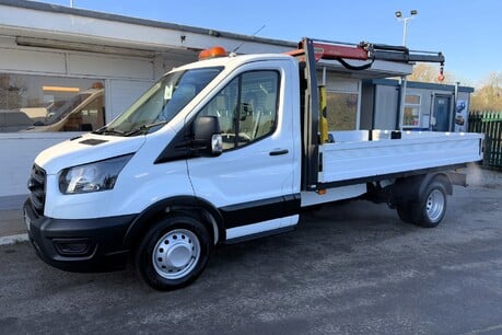 Ford Transit 350 Drw L3 130 ps Dropside Truck with Palfinger Crane 1