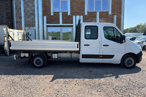 Vauxhall Movano F3500 L3 H1 Double Cab Dropside Truck with Tail Lift - Air Con 9