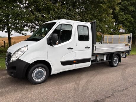 Vauxhall Movano F3500 L3 H1 Double Cab Dropside Truck with Tail Lift - Air Con