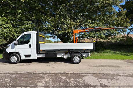 Citroen Relay 35 L3 140 ps Dropside with PH110 Crane - Air Con 8