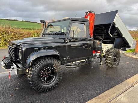 Land Rover Defender 130 130 Tdci Crane Tipper - Air Con - Galv Chassis 