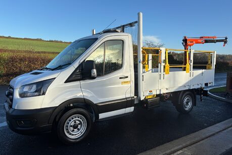 Ford Transit 350 Srw L2 130ps Dropside with PH150 Crane 1