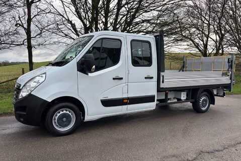 Vauxhall Movano F3500 L3 H1 Double Cab Dropside Truck with Tail Lift - Air Con 1