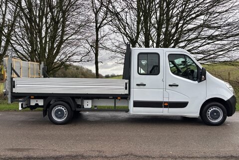 Vauxhall Movano F3500 L3 H1 Double Cab Dropside Truck with Tail Lift - Air Con 8
