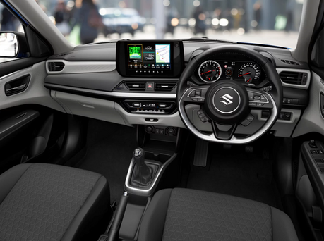 Image of the interior of a Suzuki Swift