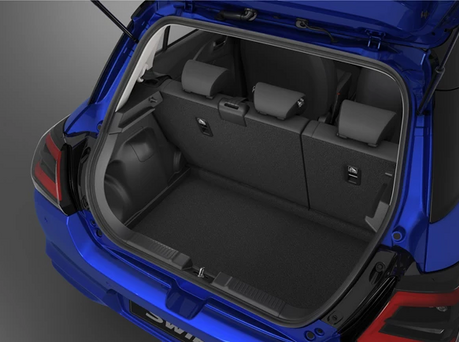 Image of an open Suzuki Swift car boot