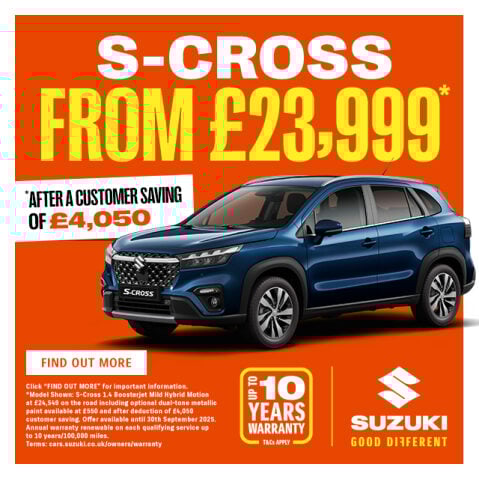 Suzuki S-Cross offer of customer saving.