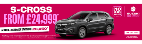 Suzuki S-Cross with £3,050 customer saving.