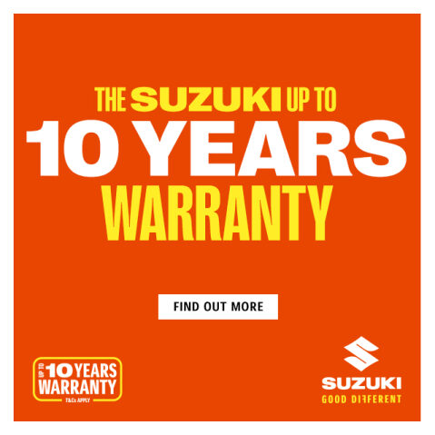 Suzuki offers up to 10 year warranty.