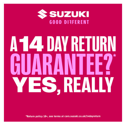 Suzuki 14 Day Return Guarantee